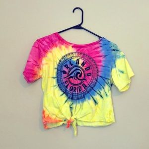 Orlando Florida Tie Dye Crop Top